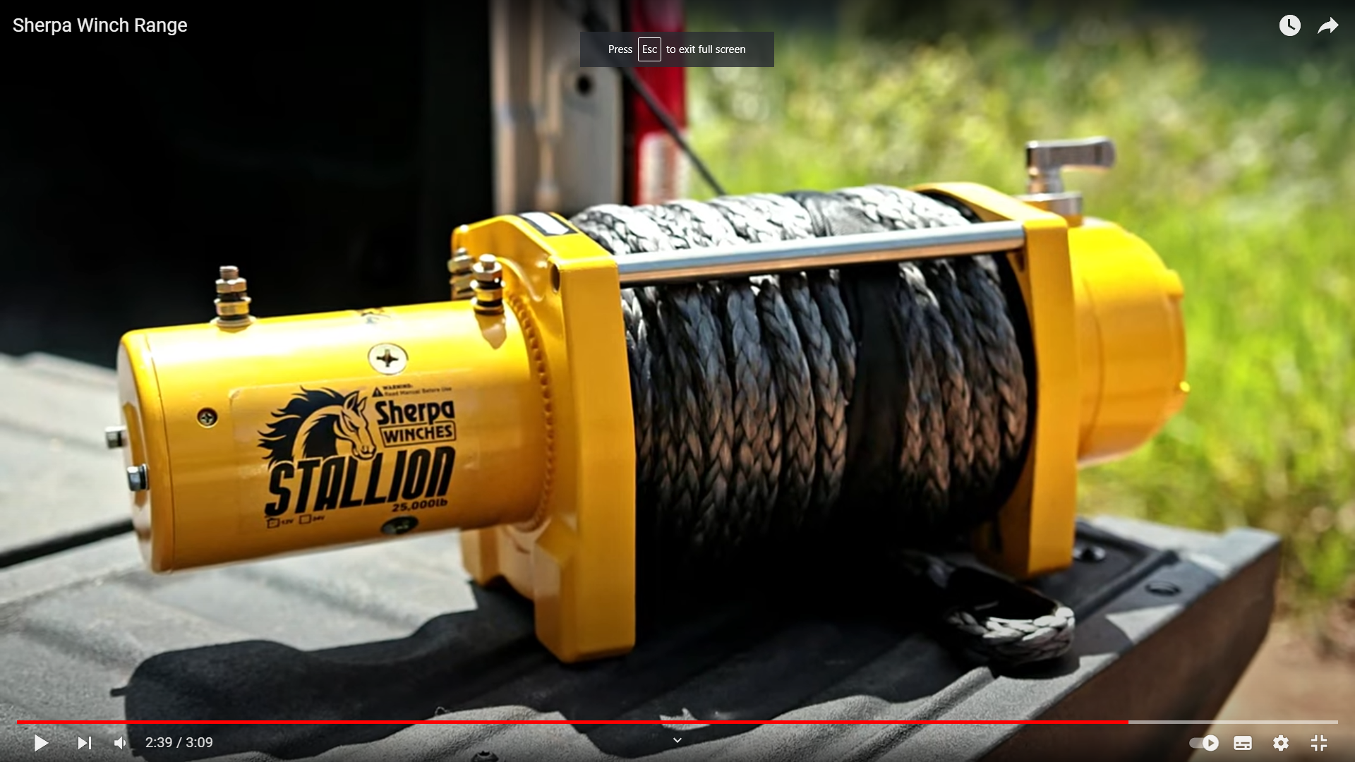 Load video: Sherpa Winches